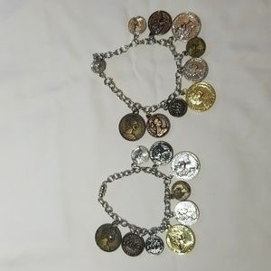 Two Coin Bracelets